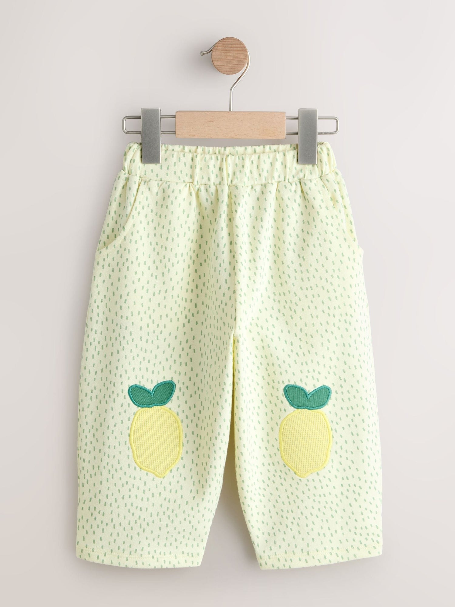 Yellow Lemons Embellished Barrel Trousers (3mths-7yrs) - Size 3-6 Months (62-68cm)
