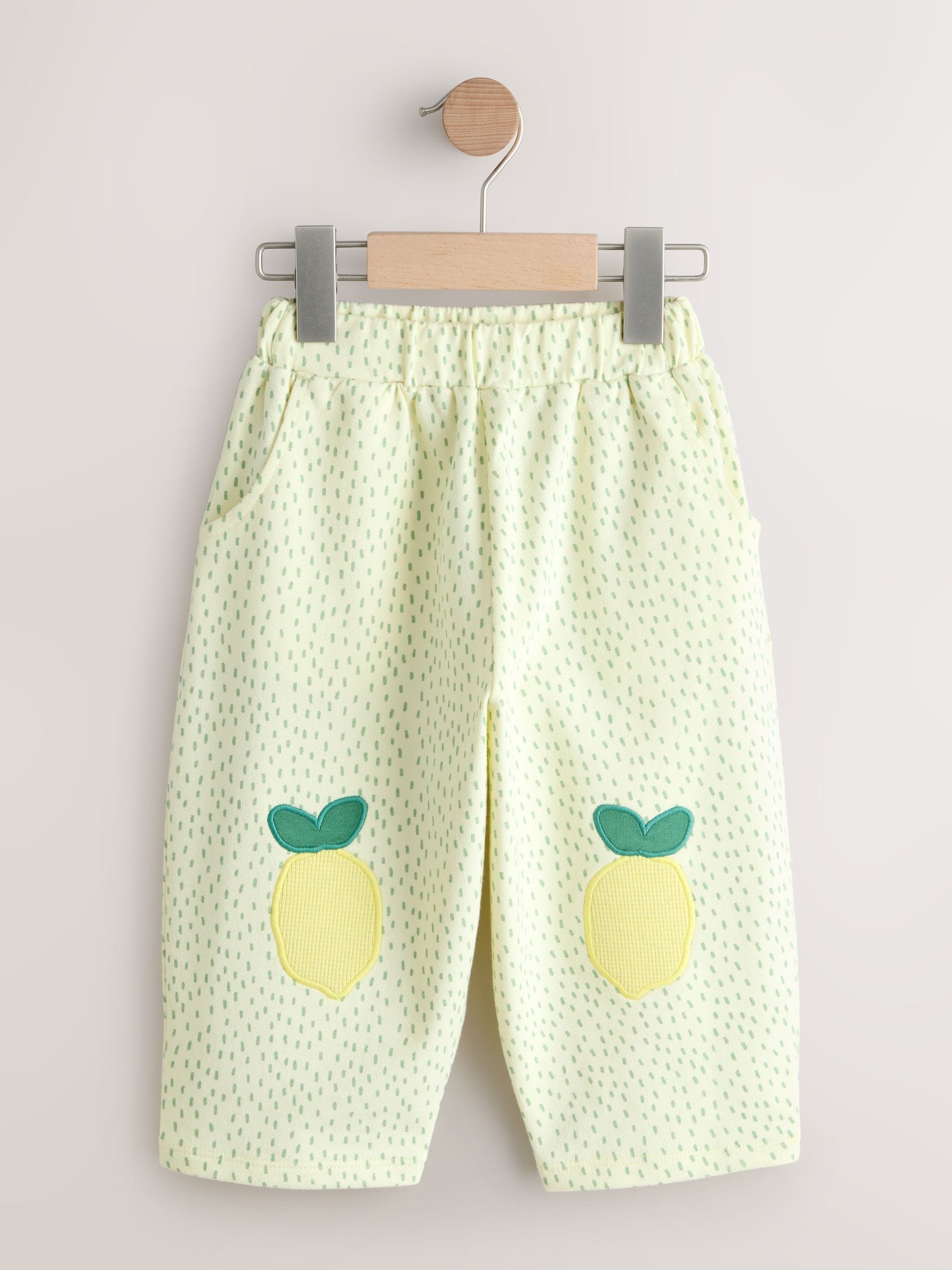 Yellow Lemons Embellished Barrel Trousers (3mths-7yrs) - Size 3-6 Months (62-68cm)
