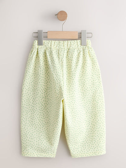 Yellow Lemons Embellished Barrel Trousers (3mths-7yrs) - Size 3-6 Months (62-68cm)
