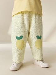 Yellow Lemons Embellished Barrel Trousers (3mths-7yrs) - Size 3-6 Months (62-68cm)