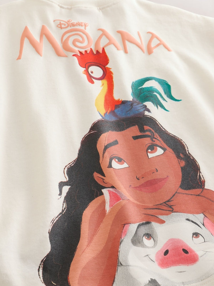 Coral/Ecru Disney Moana Short Sleeve Top and Shorts Set (3mths-7yrs)