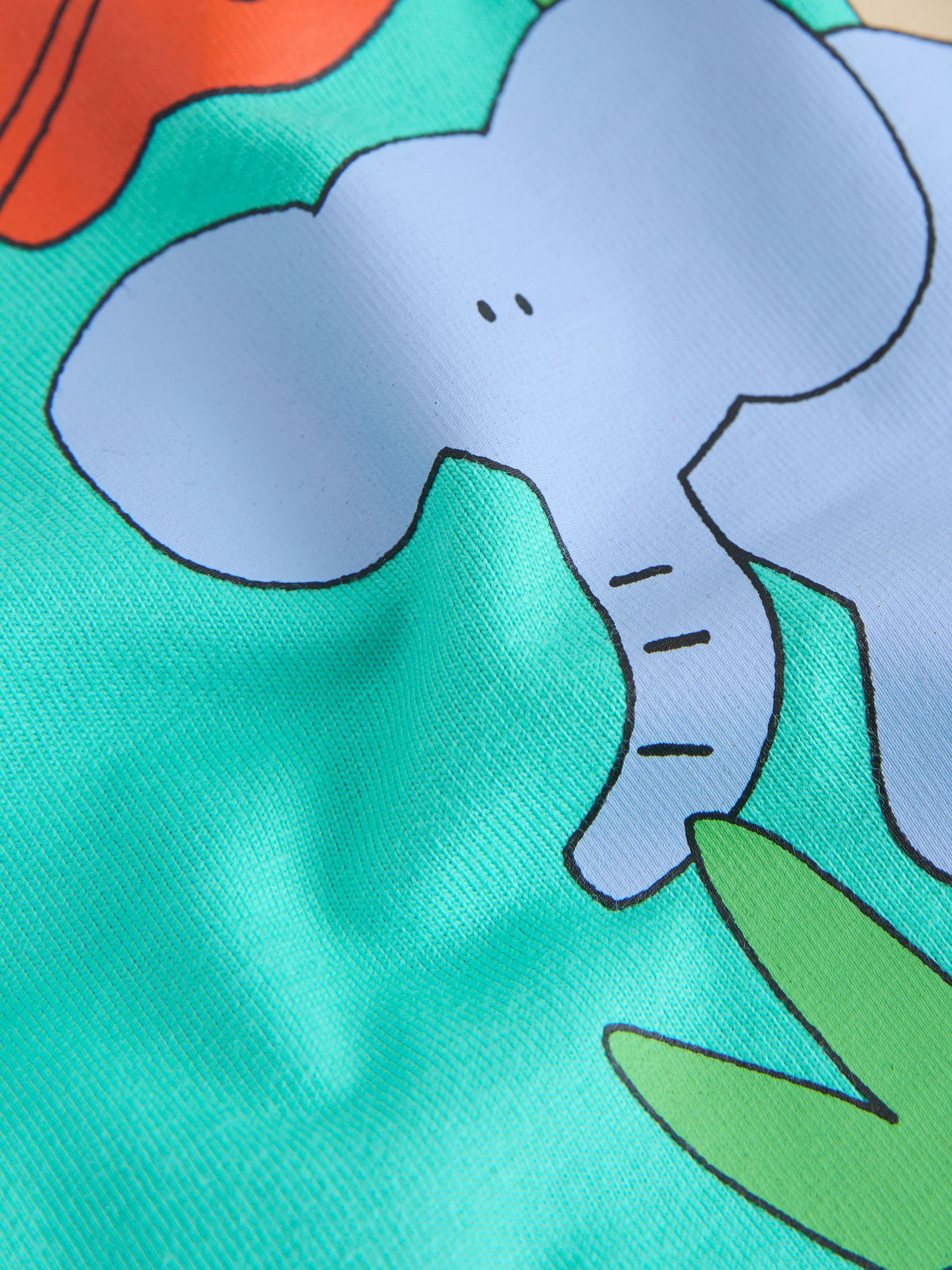 Aqua Blue Animal Short Sleeve Back Print T-Shirt (3mths-7yrs) - Size 3-6 Months (62-68cm)