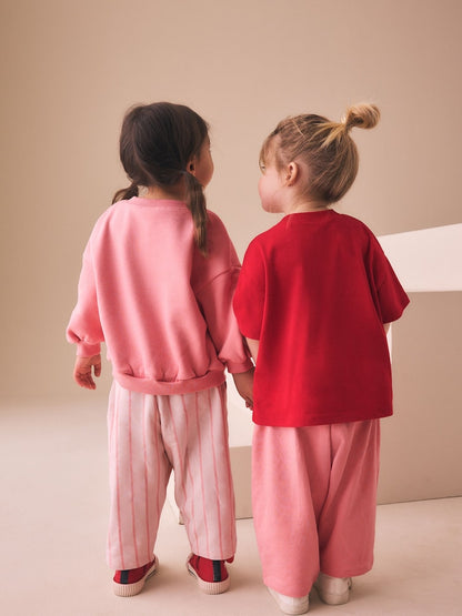 Pink Hearts Top &amp; Trousers Set 2 Pack (3mths-7yrs)