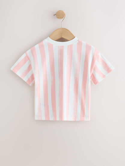 Blue/Pink T-Shirts 4 Pack (3mths-7yrs) - Size 3-6 Months (62-68cm)