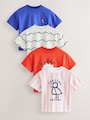 Blue/Pink T-Shirts 4 Pack (3mths-7yrs) - Size 3-6 Months (62-68cm)