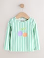 Pastel Rainbow Long Sleeve Rib Tops 5 Pack (3mths-7yrs) - Size 3-6 Months (62-68cm)