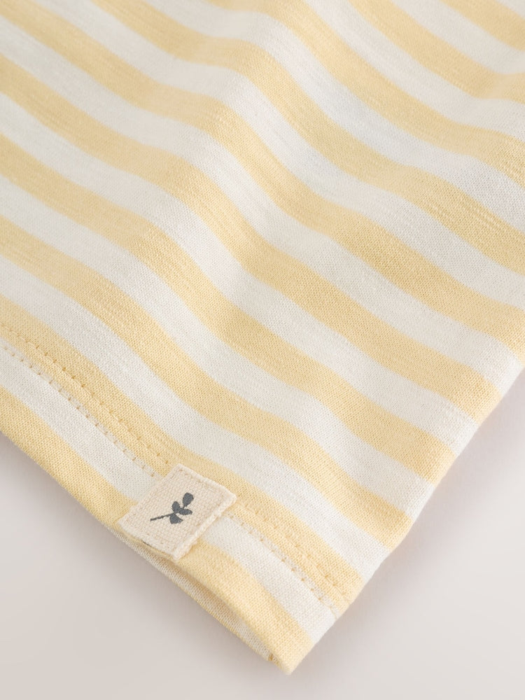 Neutral/Blue Long Sleeve T Shirts 4 Pack (3mths-7yrs)