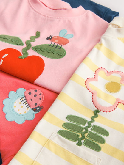 Image 41: Pink T-Shirts 4 Pack (3mths-7yrs) - Image 6 of 7
