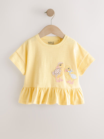 Blue/Yellow T-Shirts 4 Pack (3mths-7yrs) - Size 3-6 Months (62-68cm)