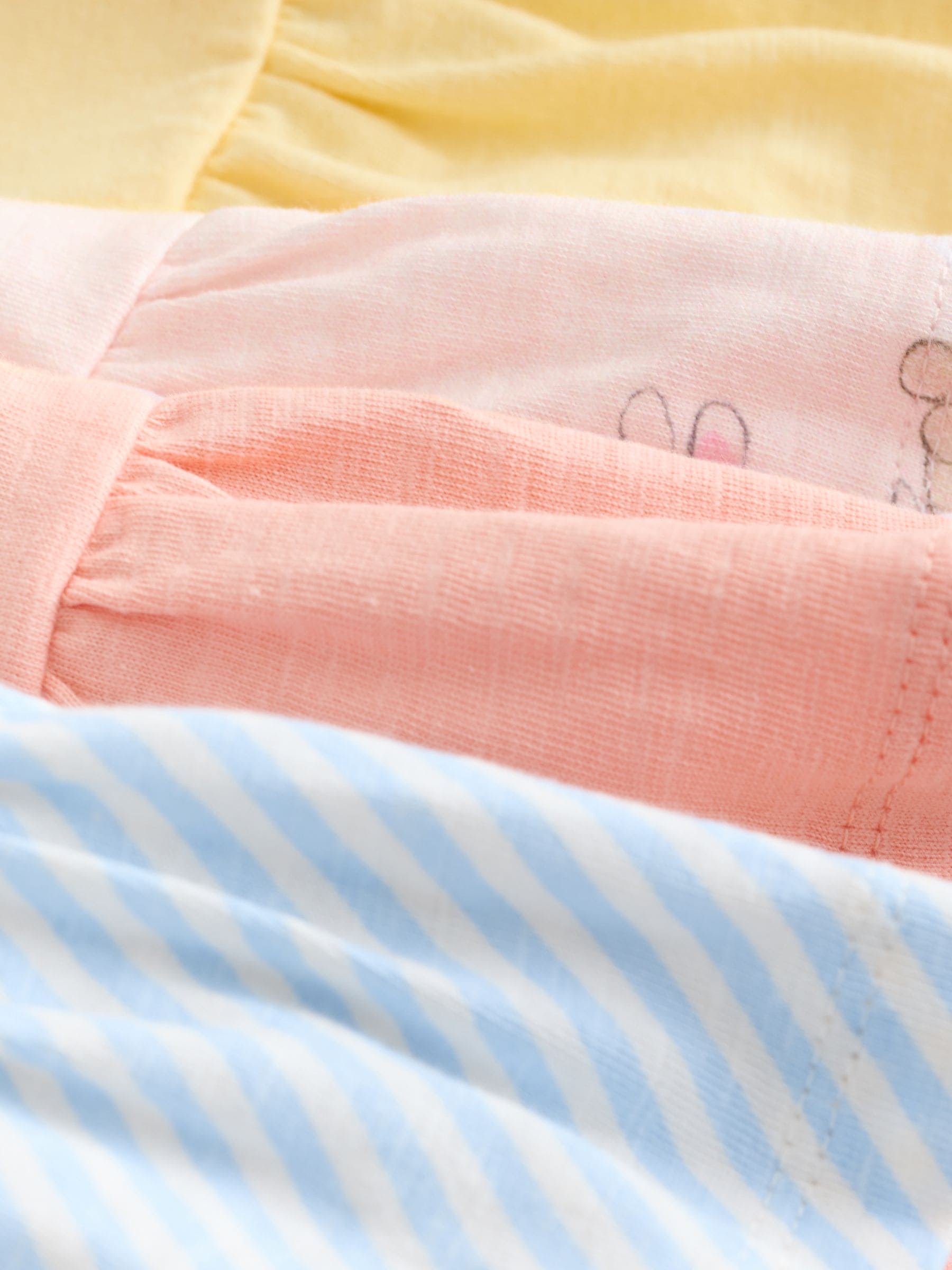 Blue/Yellow T-Shirts 4 Pack (3mths-7yrs) - Size 3-6 Months (62-68cm)