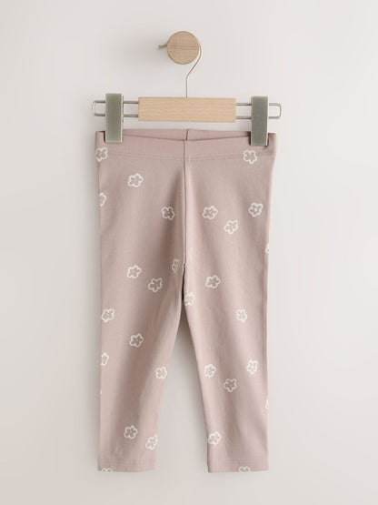 Neutral/Blue Leggings 4 Pack (3mths-7yrs) - Size 3-6 Months (62-68cm)