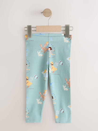 Neutral/Blue Leggings 4 Pack (3mths-7yrs) - Size 3-6 Months (62-68cm)