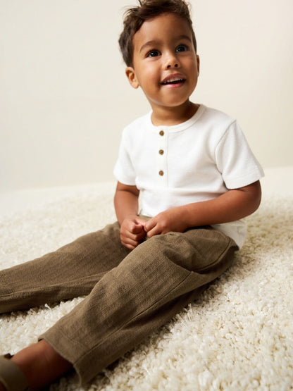 Tan Brown Textured Jersey Joggers (3mths-7yrs) - Size 3-6 Months (62-68cm)
