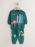 Dark Green Crew Neck Sweatshirt and Jogger Set (3mths-7yrs) (3mths-7yrs)