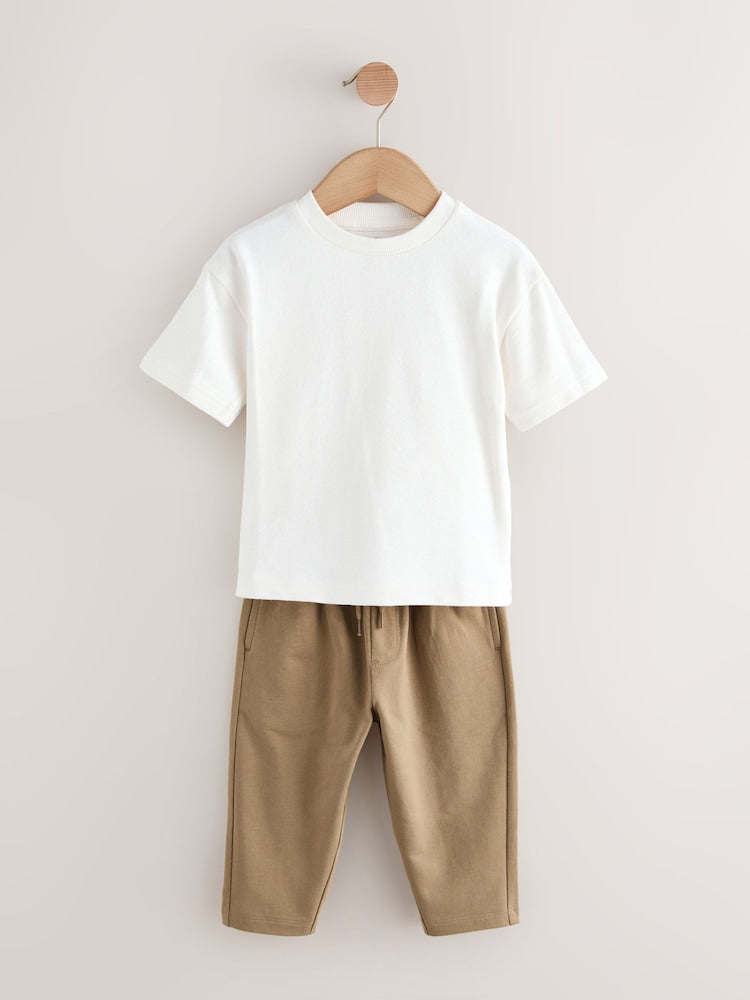 Blue Jersey Shirt T-Shirt and Joggers 3 Piece Set (3mths-7yrs)