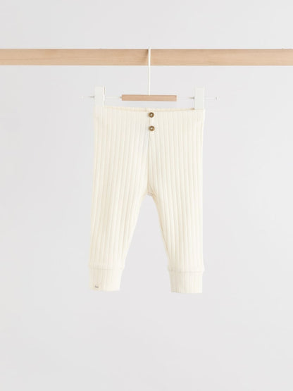 Cream Hello World Top and Leggings Baby Set (0-18mths) - Size First Size (50cm)