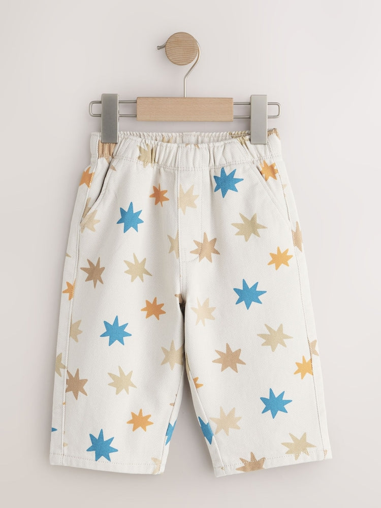 Multi Star Print Pull On Wide