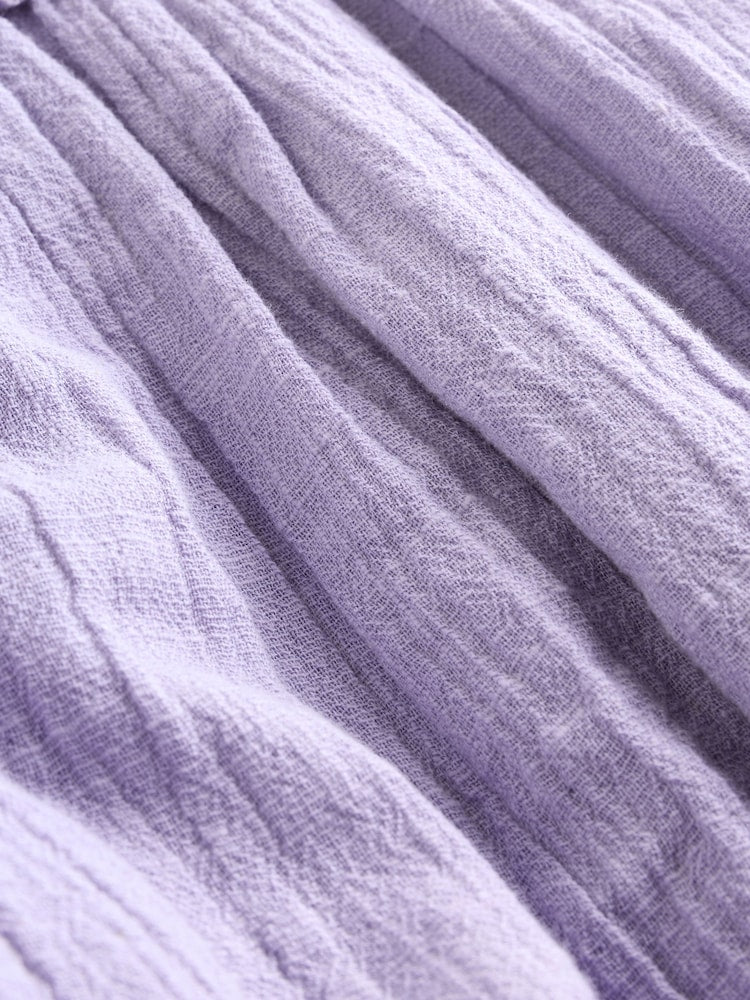 Purple Embroidered Baby Bloomer Romper (0mths-2yrs) - Size 50cm (First Size)