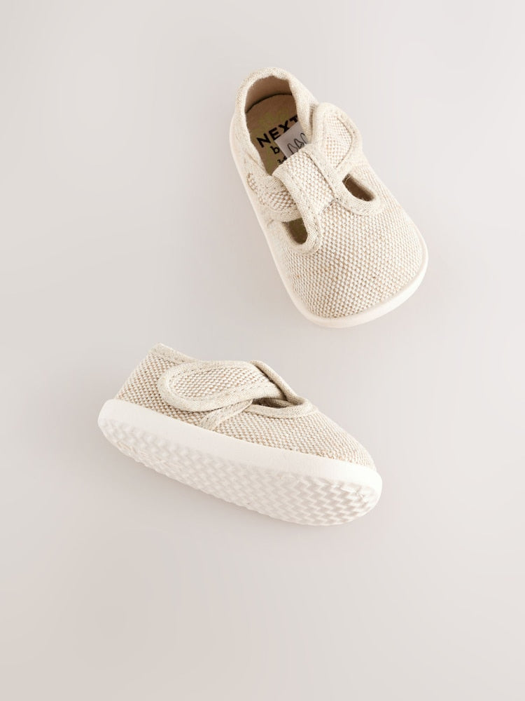 Neutral Crawler T-Bar Baby Shoes (0-2mths)