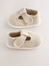 Neutral Crawler T-Bar Baby Shoes (0-2mths) - Size Up To 3 Months (50 - 62cm) - Neutral