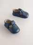 Navy T-Bar Baby Shoes (0-2mths) - Up To 3 Months (50 - 62cm)