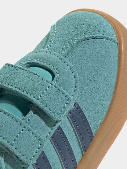 adidas Teal VL Court 3.0 Hook and Loop Infant Trainers