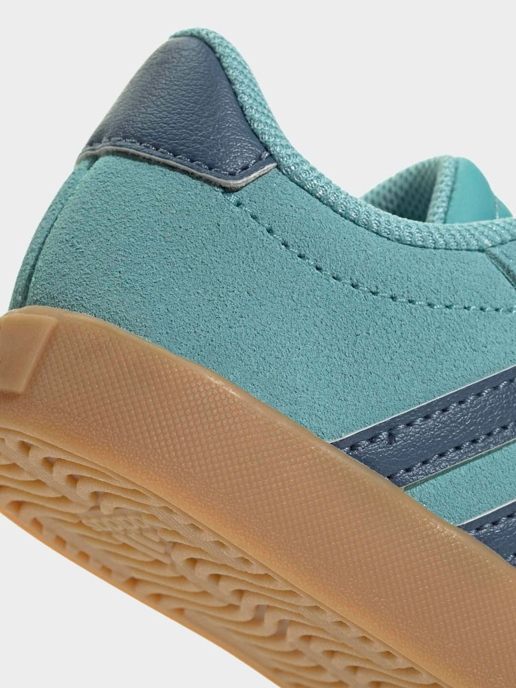 adidas Teal VL Court 3.0 Hook and Loop Infant Trainers