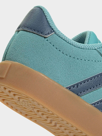 adidas Teal VL Court 3.0 Hook and Loop Infant Trainers