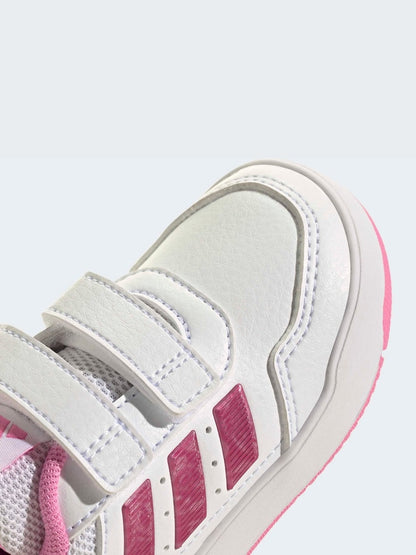 adidas White/Pink Hook and Loop Tensaur Sport 3.0 Infant Trainers