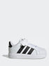 adidas White Street Talk Elastic Lace Infant Trainers