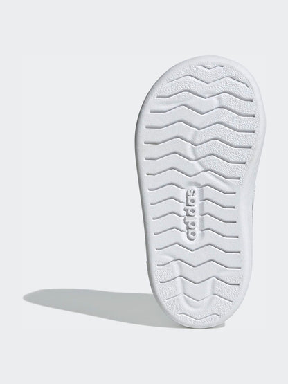 adidas White Street Talk Elastic Lace Infant Trainers