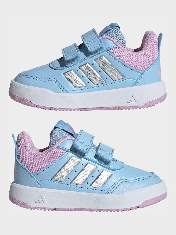 adidas Blue/Pink Hook and Loop Tensaur Sport 3.0 Infant Trainers