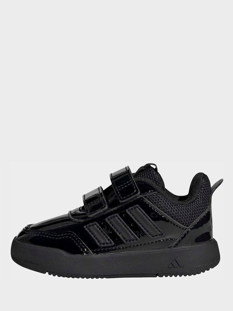 adidas Patent Black Hook and Loop Tensaur Sport 3.0 Infant Trainers