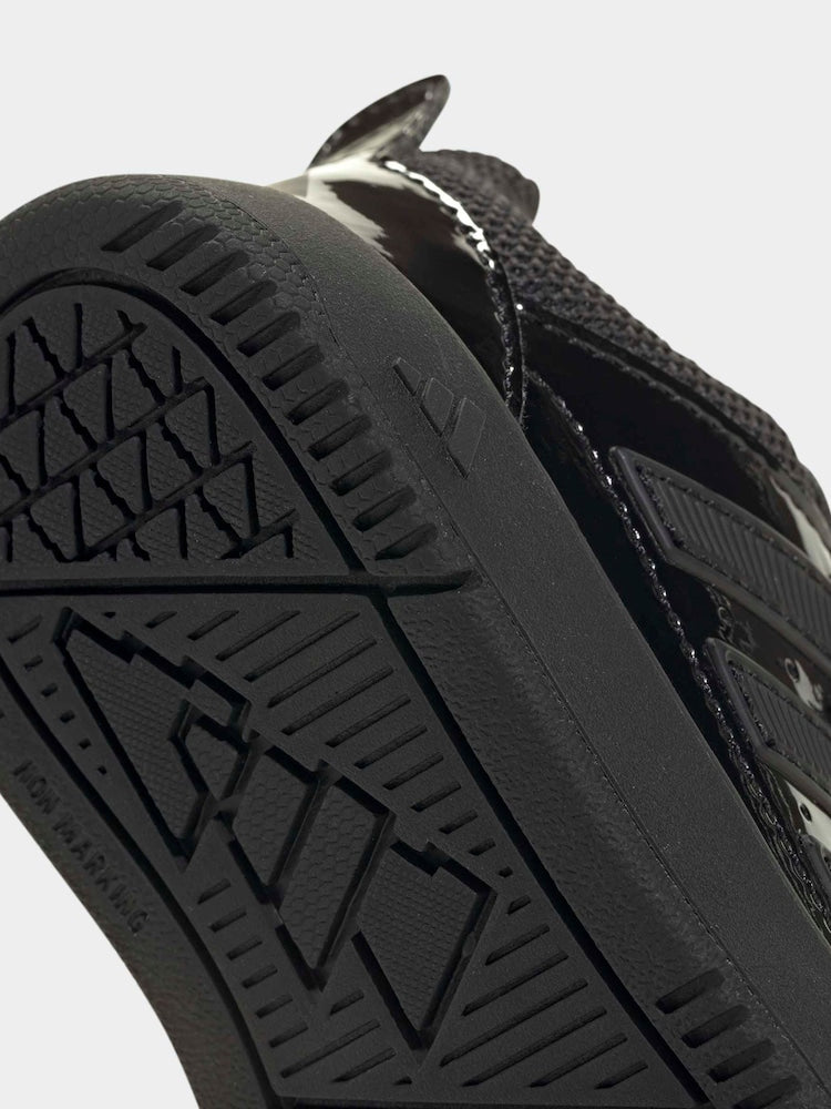 adidas Patent Black Hook and Loop Tensaur Sport 3.0 Infant Trainers