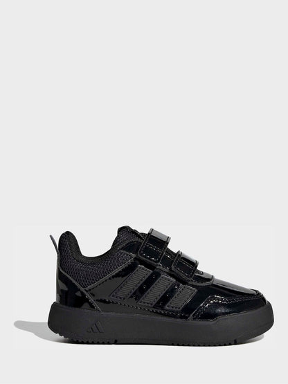 adidas Patent Black Hook and Loop Tensaur Sport 3.0 Infant Trainers