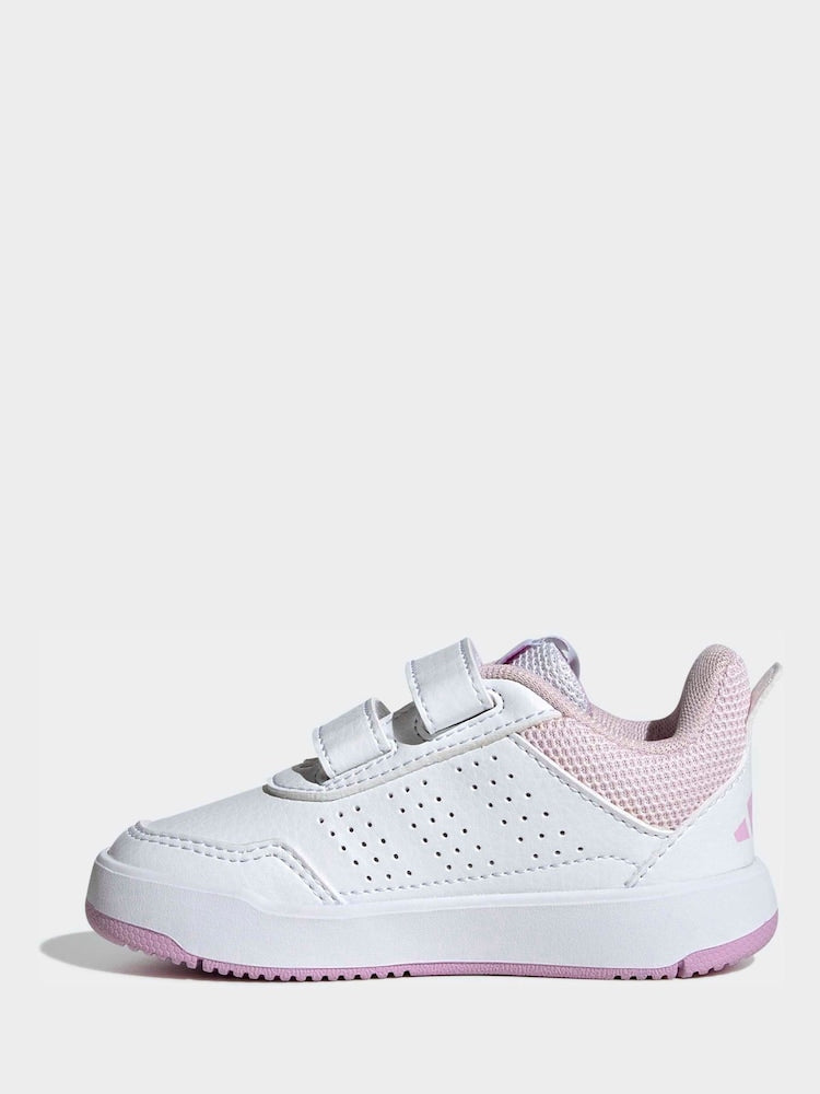 adidas White/Multi Hook and Loop Tensaur Sport 3.0 Infant Trainers