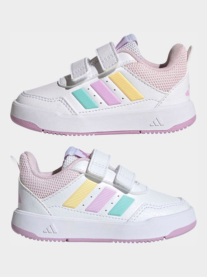 adidas White/Multi Hook and Loop Tensaur Sport 3.0 Infant Trainers