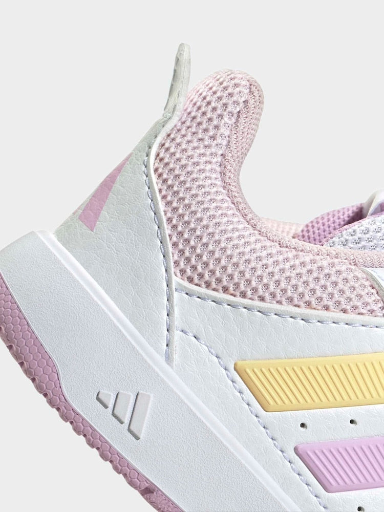 adidas White/Multi Hook and Loop Tensaur Sport 3.0 Infant Trainers
