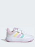 adidas White/Multi Hook and Loop Tensaur Sport 3.0 Infant Trainers