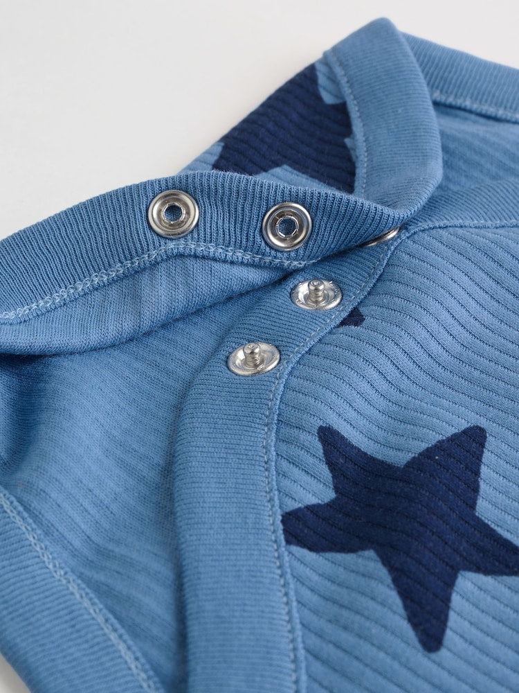 Navy Star Long Sleeve Bodysuits 5 Pack