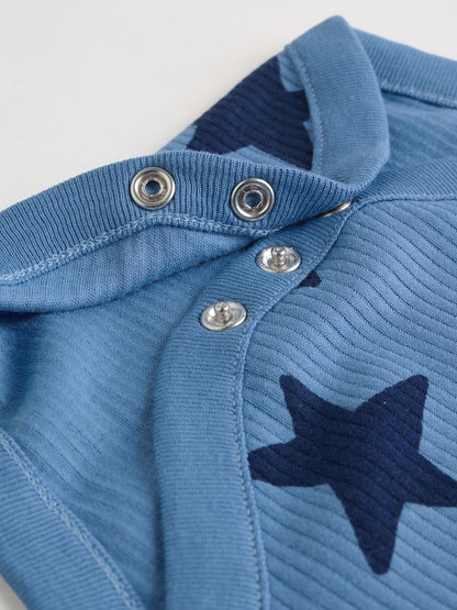 Navy Star Long Sleeve Bodysuits 5 Pack