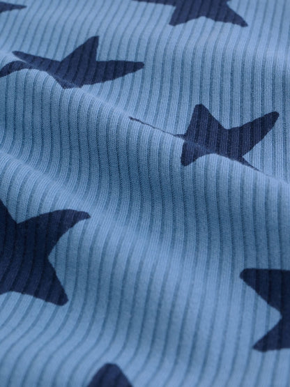 Navy Star Long Sleeve Bodysuits 5 Pack