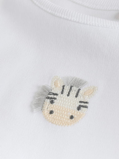 White Long Sleeve Baby Bodysuits 5 Pack