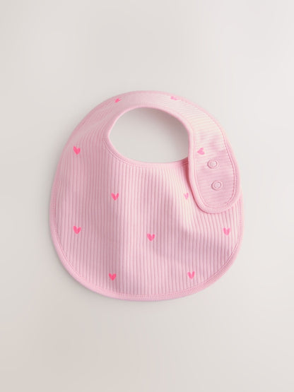 Pink Baby Bibs 5 Pack