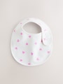 Pink Baby Bibs 5 Pack - Size One