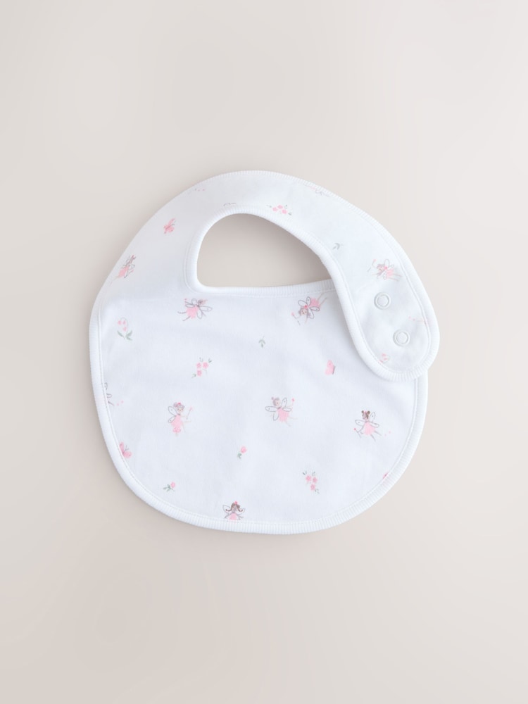 Pink/White Baby Bibs 3 Pack