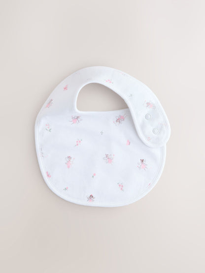 Pink/White Baby Bibs 3 Pack - Size One