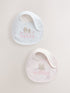 Pink Mummy/Daddy Family Baby Bibs 2 Pack - Size One - Default 1