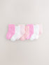 Pink Baby Socks 7 Pack - Size 50cm (First Size) - Pink