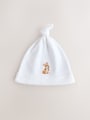 Pink Tie Top Baby Beanie 3 Pack (0-12mths) - Size 44cm (5lb)